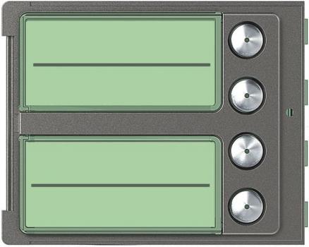 ARDEBO.de Bticino (352045) Frontblende für Ruftastenmodul mit 4 Ruftasten