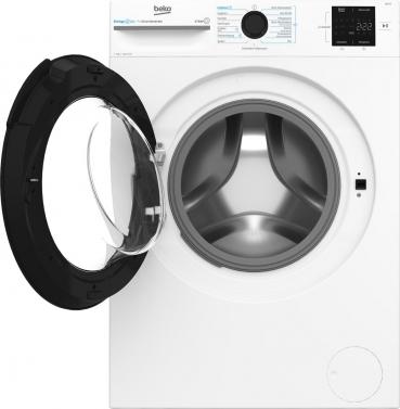 Beko BM3WFU3741X 7 kg Frontlader Waschmaschine, 60 cm breit, 1400 U/Min, Kindersicherung, 15 Programme, SteamCure, weiß