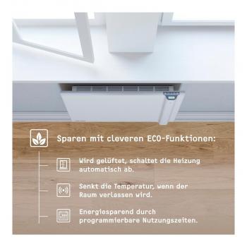 STIEBEL ELTRON CND 150 Wandhängender Duo-Konvektor, 1500 W, Wochentimer, Frostschutz, weiß (234815)