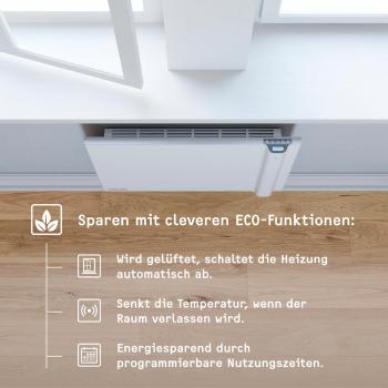 STIEBEL ELTRON CND 100 Wandhängender Duo-Konvektor, 1000 W, Frostschutz, weiß (234814)