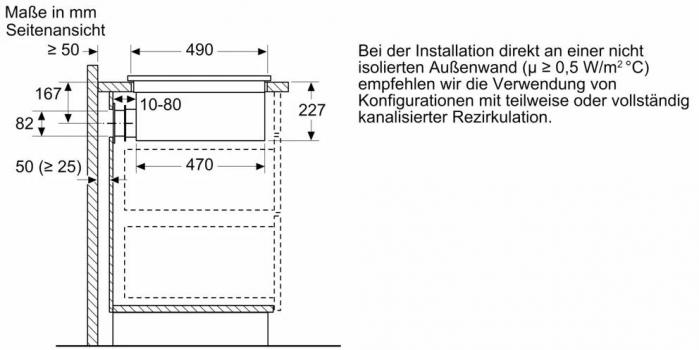 Siemens ED711HGA6 iQ500 Induktionskochfeld mit Dunstabzug+Flachkanal S(ED711HQ26E+HZ9VDSB4), 70cm breit, Rahmenlos aufliegend, schwarz