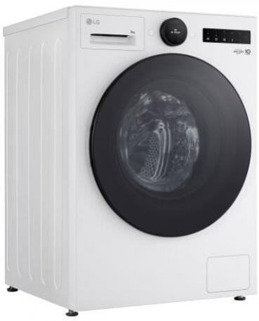 LG F4WX808YC 8kg Frontlader Waschmaschine, 60 cm breit, 1400U/Min, AquaStop, AI DD, WLAN/ThinQ, Kindersicherung, Steam, weiß