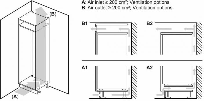 Siemens KI85NNFE0 iQ100 Einbau Kühl-/Gefrierkombination, Nischenhöhe 177,2 cm, 249 L, noFrost, Festtürtechnik, auto Airflow, safety Glas