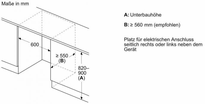 Siemens KU22LVFD0 iQ300 Unterbau Kühlschrank, Nischenhöhe 82 cm, 110 L, Flachscharnier, super Cooling, safety Glas, LED-Beleuchtung