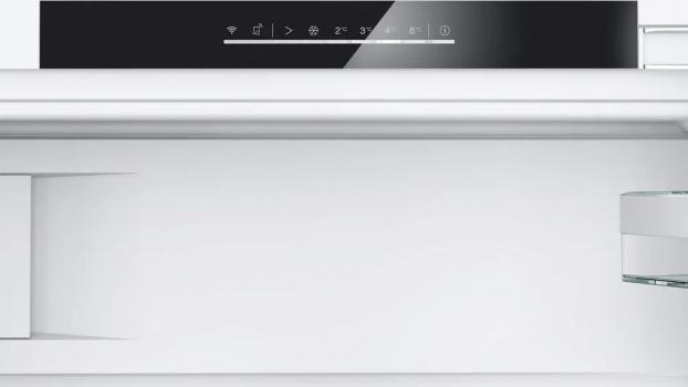 Siemens KU22LADD0 iQ500 Unterbau Kühlschrank, Nischenhöhe 82 cm, 110 L, Flachscharnier mit Softeinzug, super Cooling, LED-Beleuchtung, safety Glas