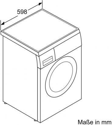 Siemens WU14UTS8 iQ500 9 kg Frontlader Waschmaschine, 60 cm breit, 1400 U/min, unterbaufähig, speedPack L, iQdrive-Motor, Outdoor-/Imprägnier-Programm, Silber-inox