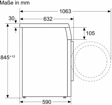 Siemens WU14UT22 iQ500 9 kg Frontlader Waschmaschine, 60 cm breit, 1400 U/min, AquaStop, unterbaufähig, speedPack L, iQdrive-Motor, Outdoor-Programm, weiß