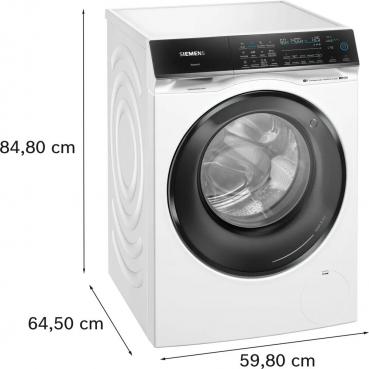 Siemens WN54C2A40 iQ700 10,5/6 kg Waschtrockner, 60 cm breit, 1400 U/min, aquaStop, i-Dos, autoDry-Technologie, smartFinish, weiß