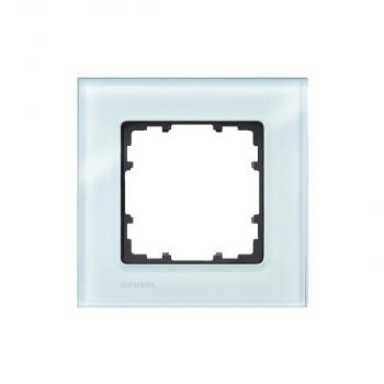 ARDEBO.de Siemens DELTA miro Rahmen 1-fach, Echtmaterial Glas, 90x90mm (5TG1201)