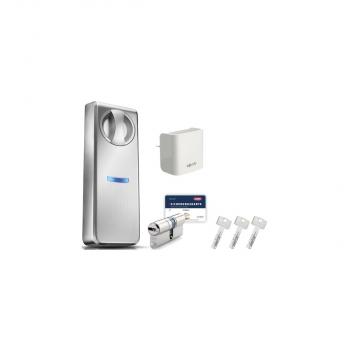 ARDEBO.de Somfy Smartes Türschloss Connect ABUS für Türblattdicke 4,5-7,5 cm, mit Internet Gateway (1870615)