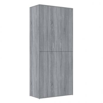 Schuhschrank Grau Sonoma 80x39x178 cm Holzwerkstoff