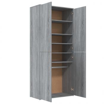 Schuhschrank Grau Sonoma 80x39x178 cm Holzwerkstoff