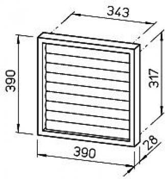 Helios VK 355 Überdruckkappe, flach (761)