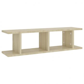 Wandregale 2 Stk. Sonoma-Eiche 75x18x20 cm Holzwerkstoff