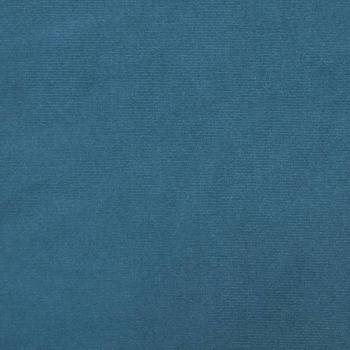 Sessel mit Hocker Blau 60 cm Samt