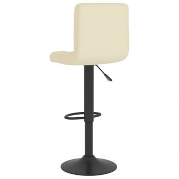 Barhocker 2 Stk. Creme Stoff