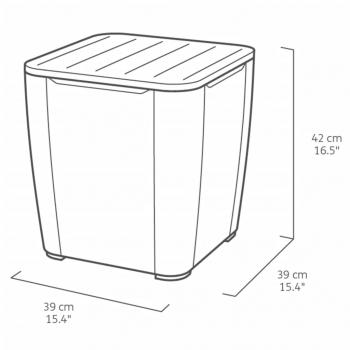 Keter 3-tlg. Garten-Sitzgruppe Iowa Graphitgrau 223929