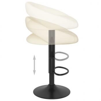 Barhocker 2 Stk. Creme Samt