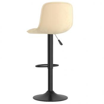 Barhocker 2 Stk. Creme Samt