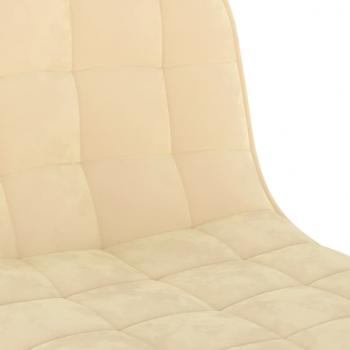 Barhocker 2 Stk. Creme Samt