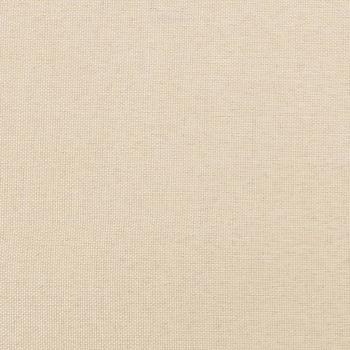 Bettgestell ohne Matratze Creme 120x200 cm Stoff