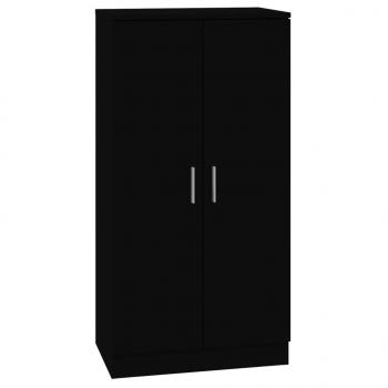 Schuhschrank Schwarz 55x35x108 cm Holzwerkstoff