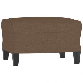 Sessel mit Hocker Braun 60 cm Stoff