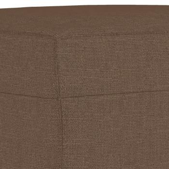 Sessel mit Hocker Braun 60 cm Stoff