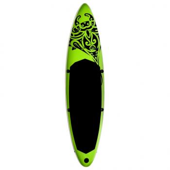 Aufblasbares Stand Up Paddle Board Set 320x76x15 cm Grün