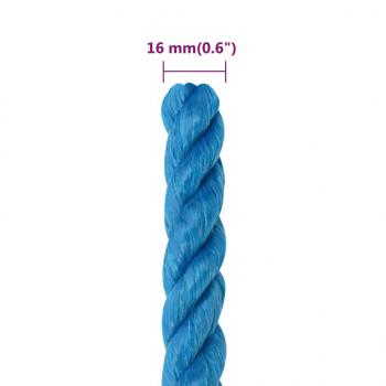 Arbeitsseil Blau 16 mm 50 m Polypropylen