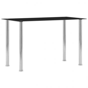 ARDEBO.de - Esstisch Schwarz 120 x 60 x 75 cm Hartglas