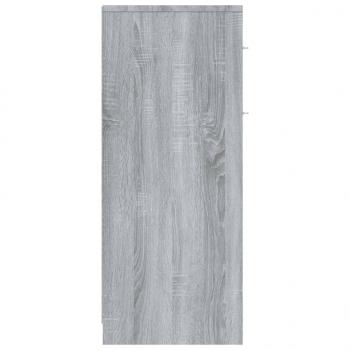 Badezimmerschrank Grau Sonoma 60x33x80 cm Holzwerkstoff