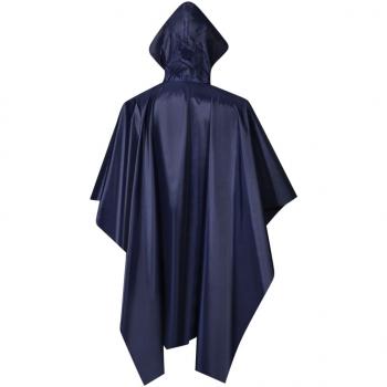 Wasserdichter Armee-Regenponcho für Camping/Wandern Marineblau