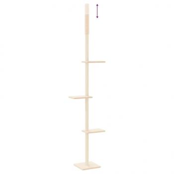 Kratzbaum Deckenhoch Creme 267,5-297,5 cm