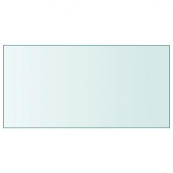 ARDEBO.de - Tischplatte Transparent 50x100 cm Hartglas