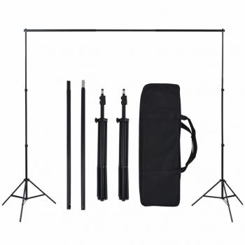 Fotostudio Set mit Hintergrund und Lampen-Set