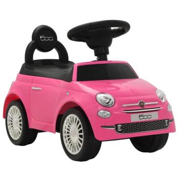 ARDEBO.de - Kinder-Aufsitzauto Fiat 500 Rosa