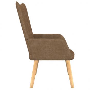 Relaxsessel mit Hocker Taupe Stoff