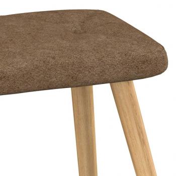 Relaxsessel mit Hocker Taupe Stoff