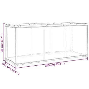 Aufbewahrungsbox Creme 105x34,5x45 cm Stoff