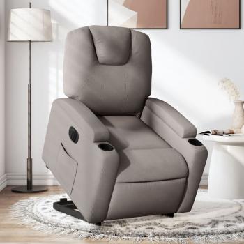 ARDEBO.de - Relaxsessel mit Aufstehhilfe Elektrisch Taupe Stoff