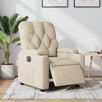 ARDEBO.de - Relaxsessel Elektrisch Creme Stoff