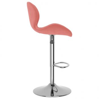 Barhocker 2 Stk. Rosa Samt