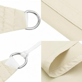 Sonnensegel Creme 7x5x5 m 100% Polyester Oxford