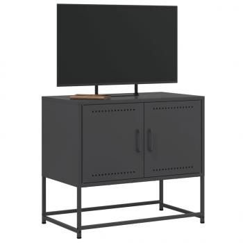 TV-Schrank Schwarz 68,5x39x60,5 cm Stahl