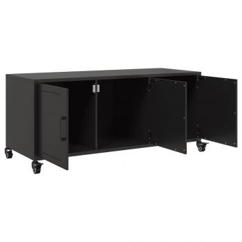 TV-Schrank Schwarz 100,5x39x43,5 cm Stahl