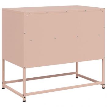 TV-Schrank Rosa 68x39x60,5 cm Stahl