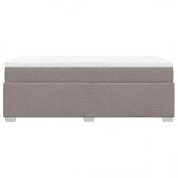 Boxspringbett mit Matratze Taupe 100x200 cm Stoff