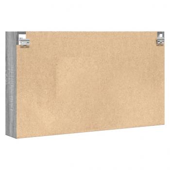 Vitrinenschrank Grau Sonoma 100x15x58 cm Holzwerkstoff