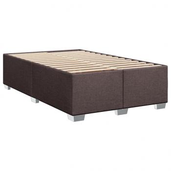 Boxspringbett mit Matratze Dunkelbraun 80x200 cm Stoff